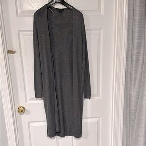 Gray INC Long Open Cardigan